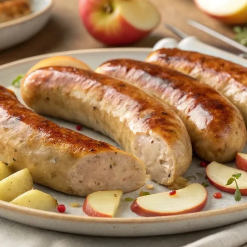 Aidells Chicken Apple Sausage Recipes: 10 Best Dishes 7 Aidells Chicken Apple Sausage, a flavorful blend of all-natural chicken, sweet apples, and aromatic spices, fully cooked and ready to enjoy.