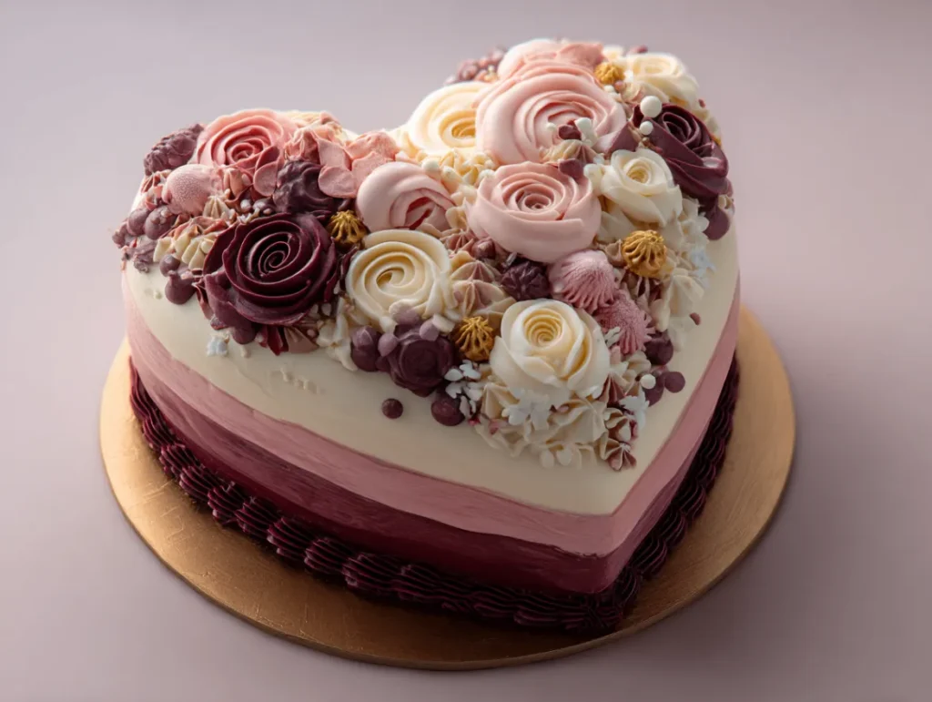 6 Inch Heart Cake Servings? 8 Amazing Cutting Techniques 4 Finished 6 inch heart cake servings arranged on dessert plates