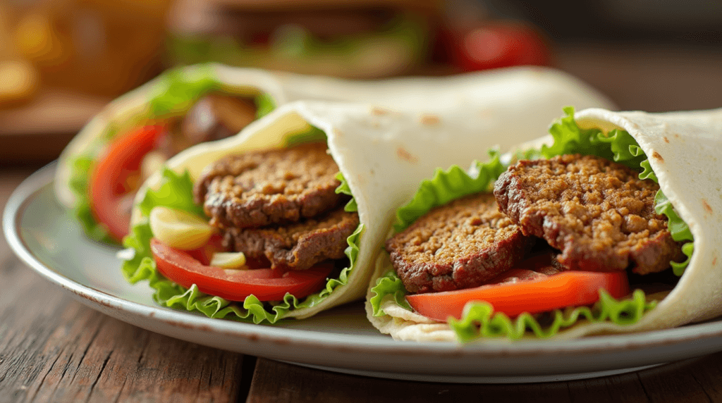 Big Mac Wraps Recipe: A Quick and Delicious Twist 2 Big Mac wrap served on a plate with fresh garnishes.