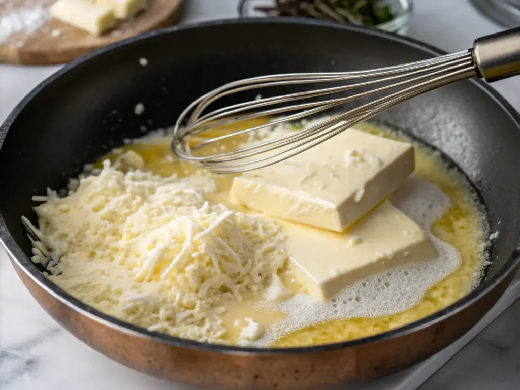 Spaghetti with alfredo sauce: how to make it 5 Step 3: The Grand Finale - Plate Like a Pro!